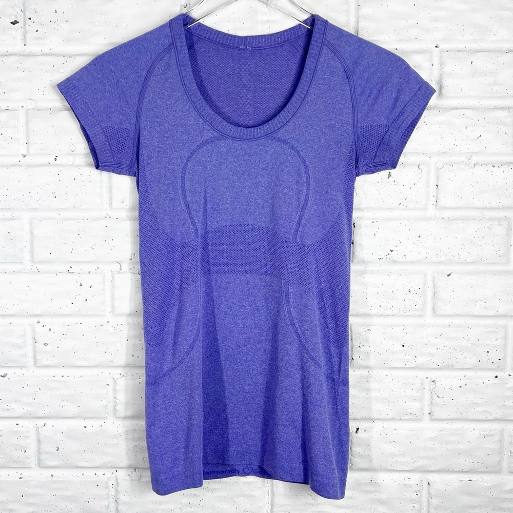 LULULEMON Swiftly 4 Deep Blue/Purple short sleeve tee
